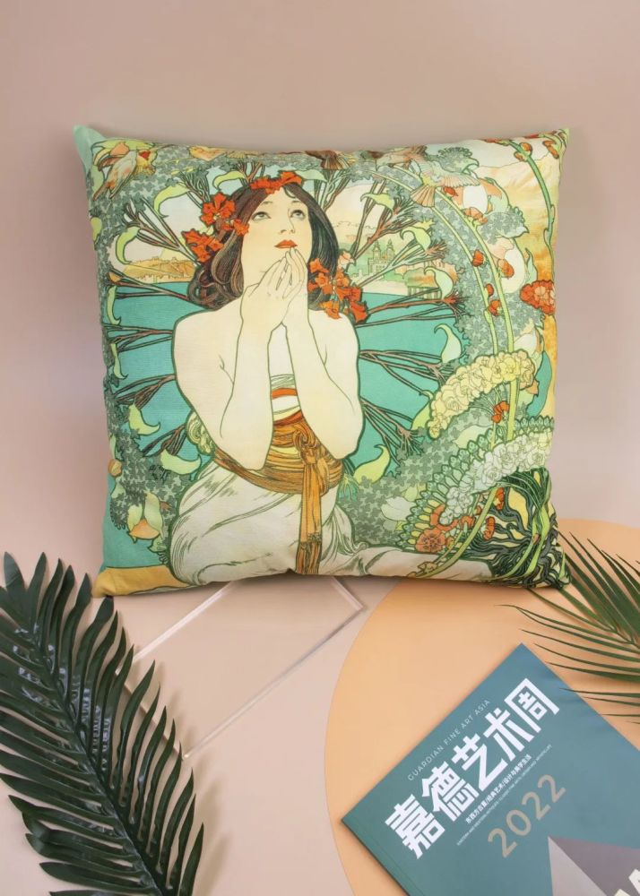 嘉德文创 | 永恒慕夏·艺术抱枕套