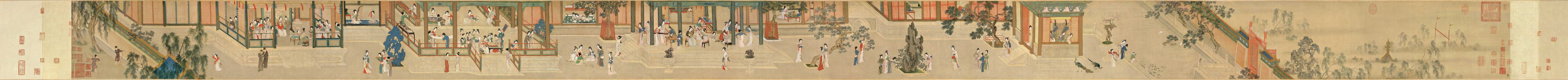 传世名画 | 汉宫春晓图 - 仇英