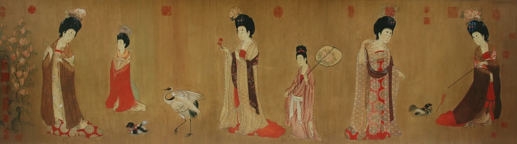 传世名画 | 周昉 - 簪花仕女图