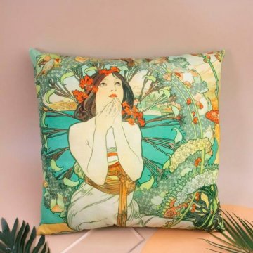 嘉德文创 | 永恒慕夏·艺术抱枕套