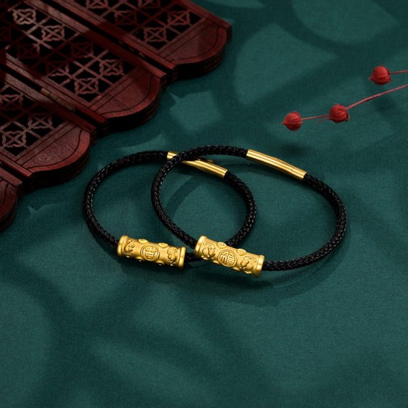 御邪黄金转运珠女足金999