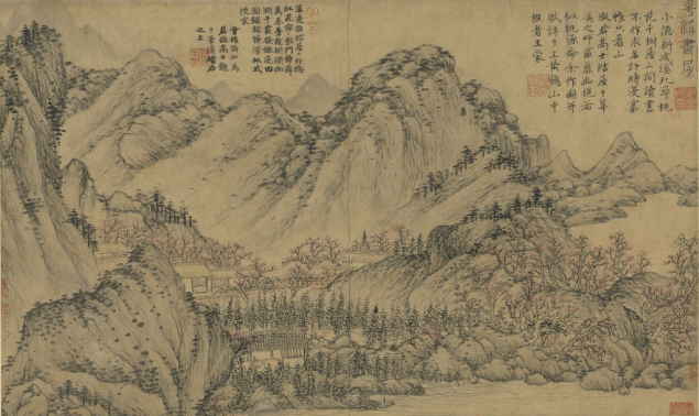 花溪书屋图-王蒙 台北故宫博物院