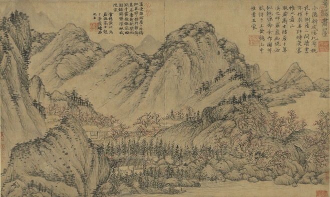 花溪书屋图-王蒙 台北故宫博物院