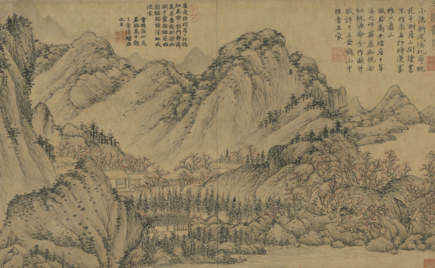 花溪书屋图-王蒙 台北故宫博物院