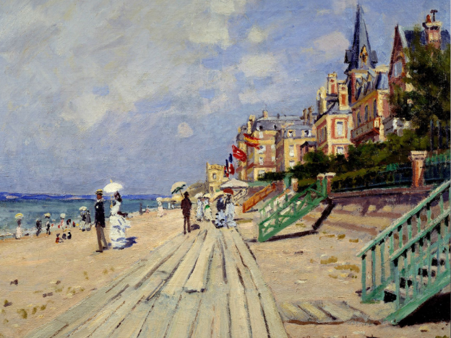 克劳德·莫奈-特鲁维尔的木板路