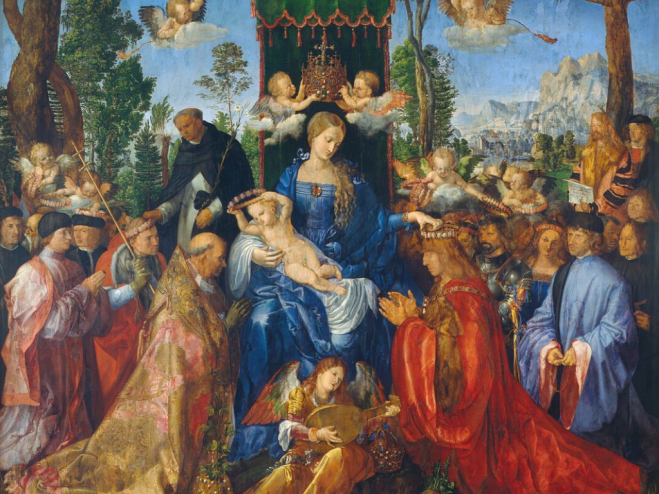 丢勒-玫瑰花环盛宴