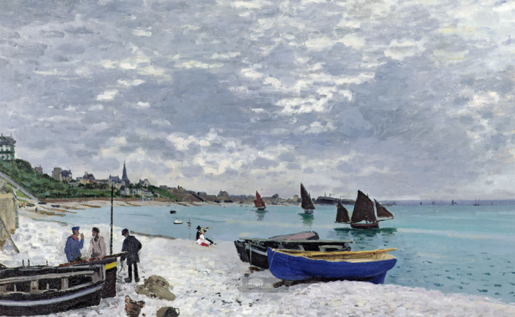 圣阿德斯海滩 – 克劳德·莫奈