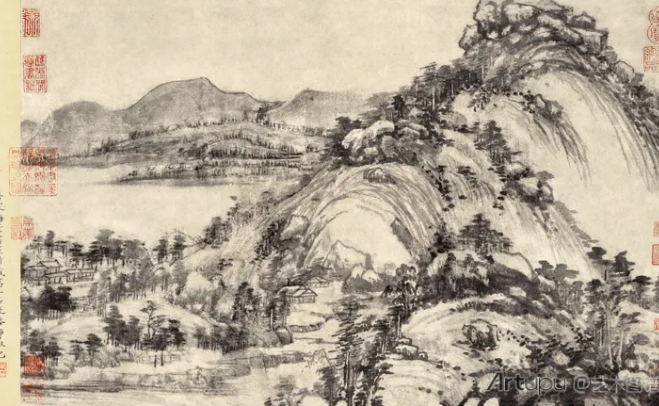 试分析黄公望《富春山居图》中的“苍润”笔墨特征