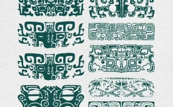 青铜器纹样，传统设计纹样