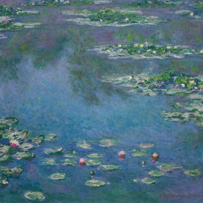 睡莲 Water Lilies,1906 – 莫奈