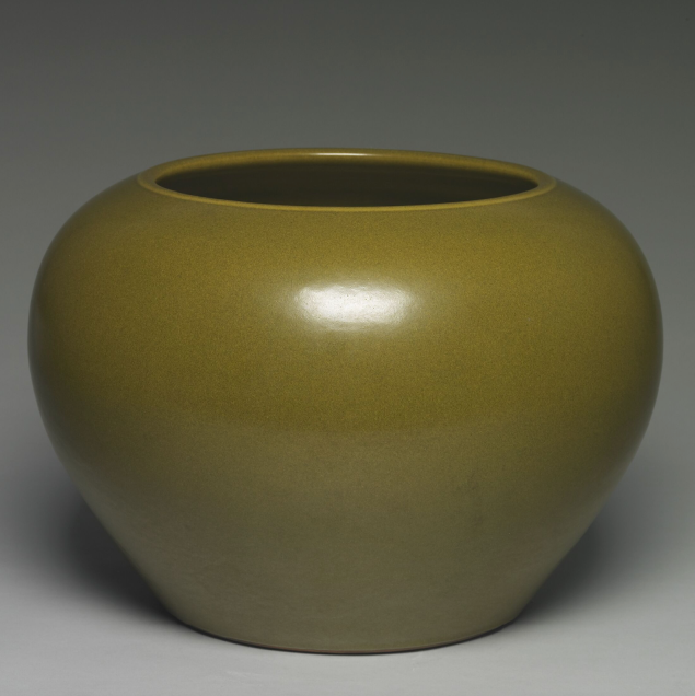 雍正 茶叶末釉缸