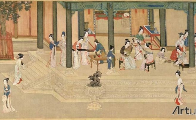 传世名画 | 汉宫春晓图 – 仇英